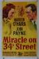 Preview: Miracle on 34th Street original release US Onesheet movie poster