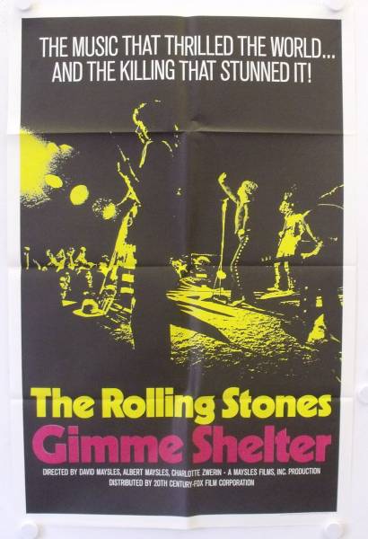 The Rolling Stones - Gimme Shelter original release US Onesheet movie poster