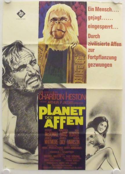 Planet of the Apes original release german movie poster