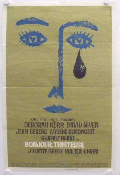 Bonjour Tristesse original release US Onesheet movie poster