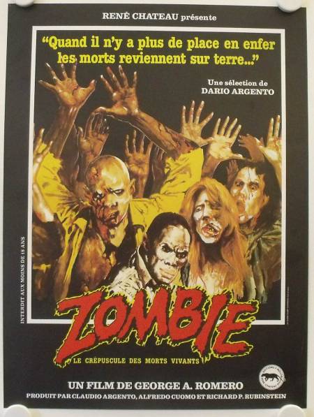 Dawn of the Dead original release small french movie poster