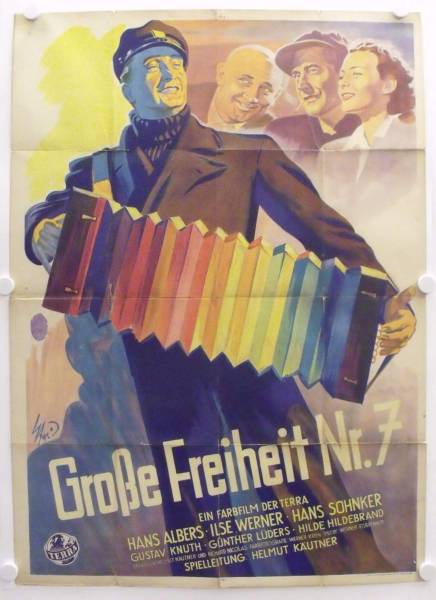 Grosse Freiheit Nr. 7 original release german movie poster