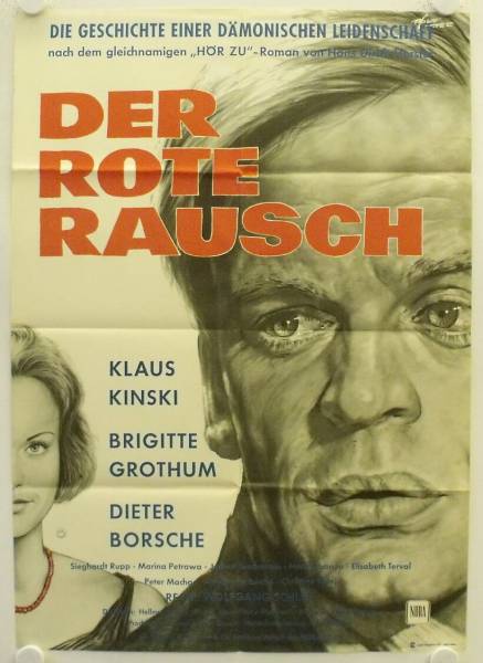 Der rote Rausch original release german movie poster