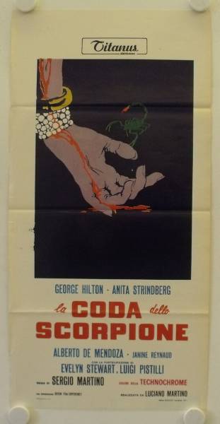 The Case of the Scorpion's Tail original release italian locandina movie poster