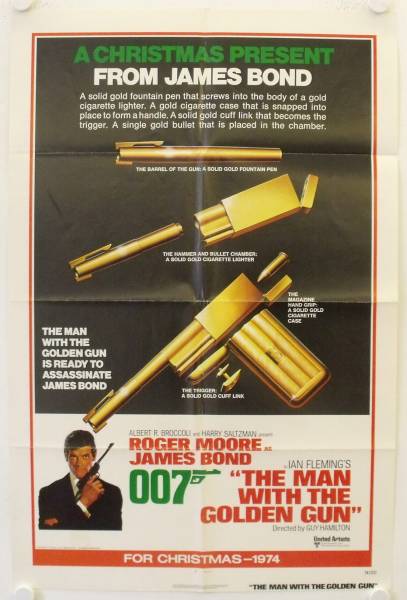 James Bond 007 - Der Mann mit dem Goldenen Colt originales US Filmplakat