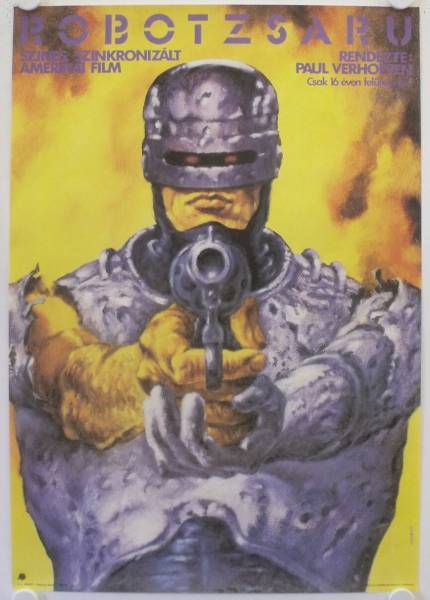 Robocop original release Hungarian movie poster