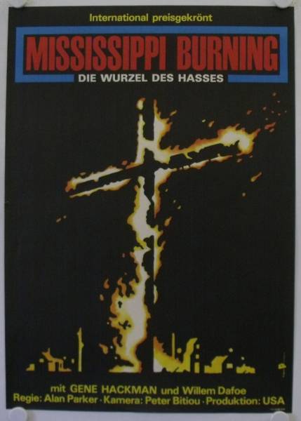 Mississippi Burning originales DDR Filmplakat