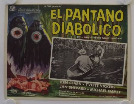 The Giant Leeches original release Mexican lobby card