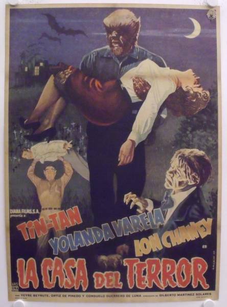 La Casa del Terror - House of Terror original release mexican movie poster