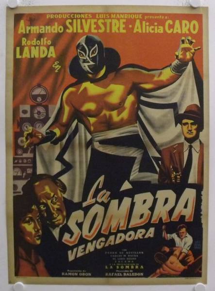 La Sombra Vengadora - The Avenging Shadow original release mexican movie poster