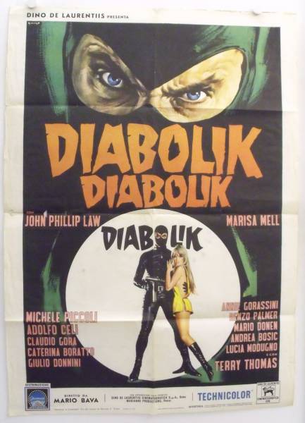 Danger: Diabolik original release italian movie poster