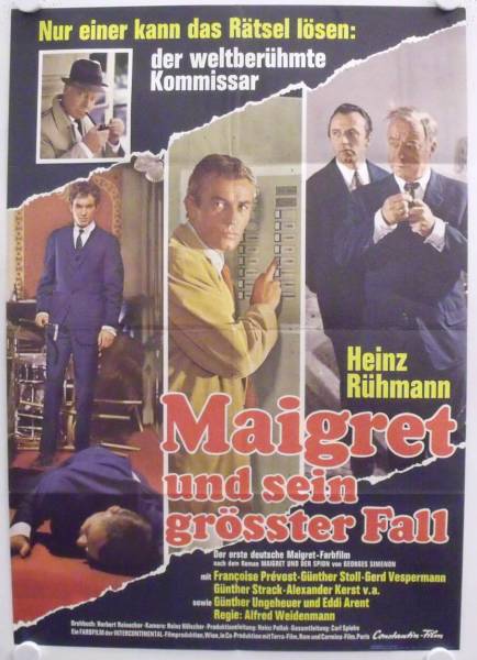Maigret und sein grösster Fall originales Filmplakat