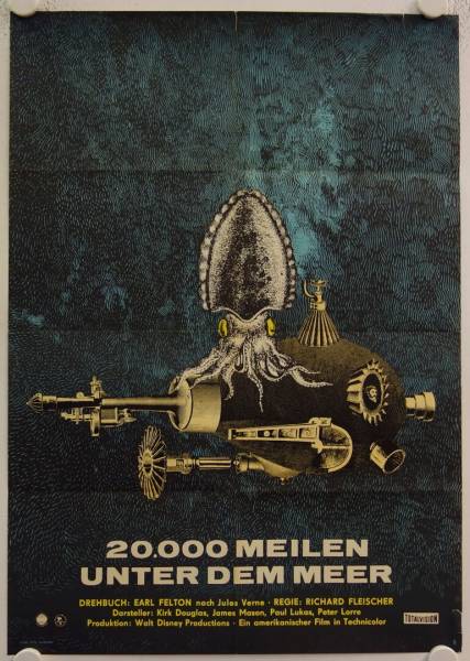 20000 Leagues under the Sea original release east-german movie poster