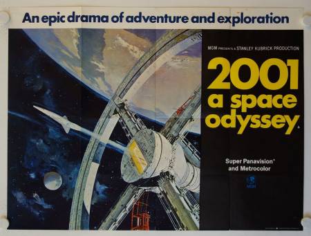 2001 - A Space Odyssey original release british quad movie poster