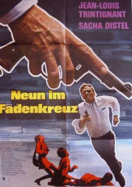 Neun im Fadenkreuz originales deutsches Filmplakat