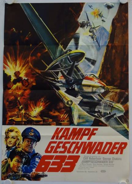 633 Squadron original release german movie poster