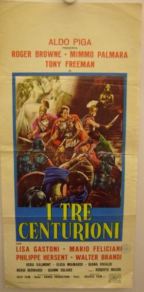 I Tre Centurioni originales Filmplakat aus Italien