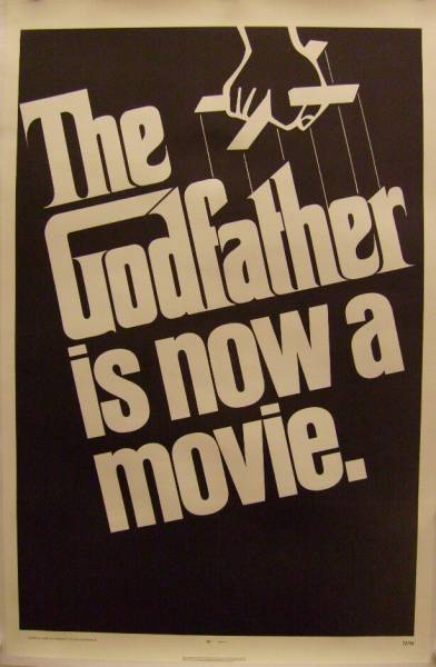 The Godfather original US advance onesheet