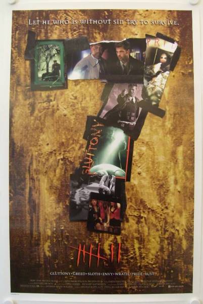 Seven original US onesheet movie poster