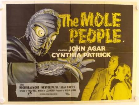 The Mole People original British Quad poster