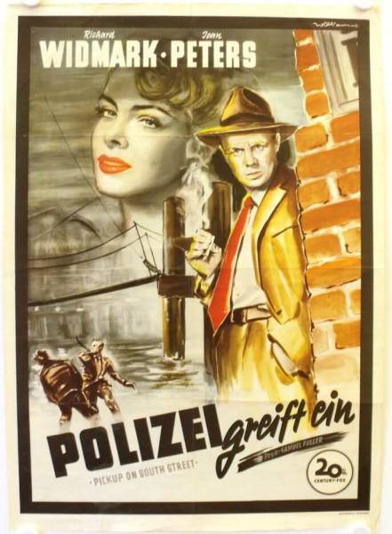 Polizei greift ein originales deutsches Filmplakat