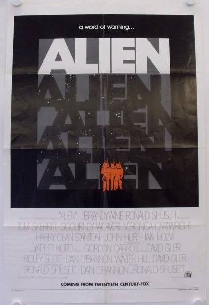 Alien original release US teaser advance movie poster