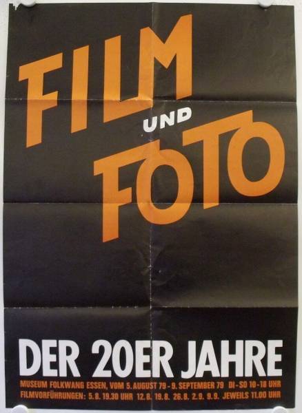 Film und Foto der 20er Jahre original german exhibition poster