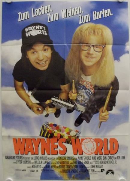 Wayne's World originales deutsches Filmplakat