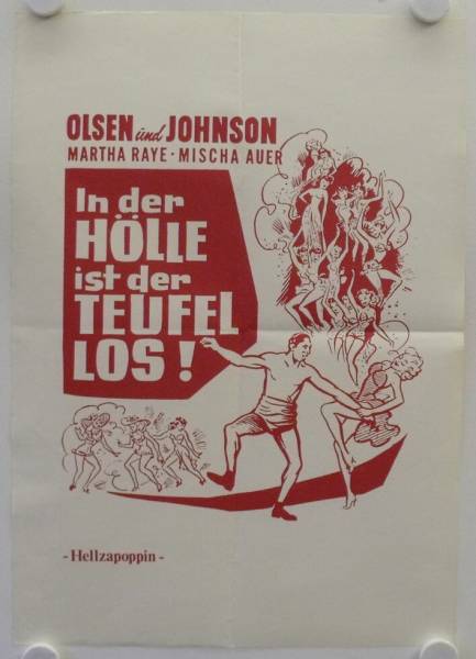 In der Hölle ist der Teufel los! originales deutsches Filmplakat