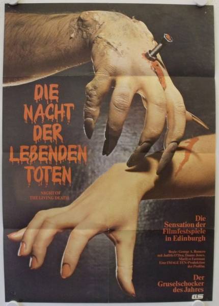 Die Nacht der lebenden Toten originales deutsches Filmplakat