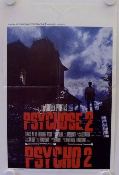 Psycho 2 original release belgian movie poster