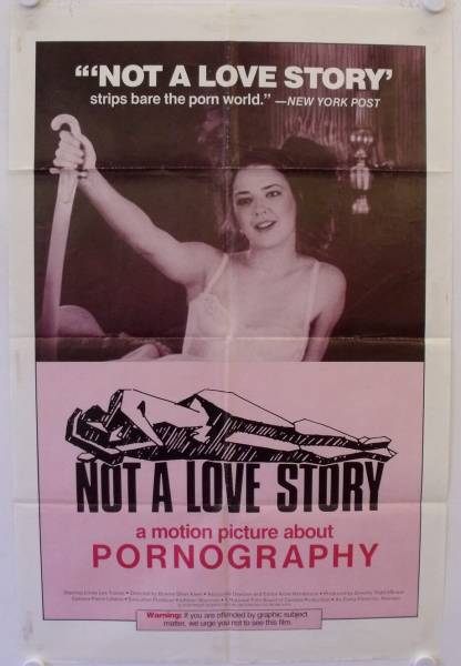 Not a Love Story: A Film about Pornography original release US onesheet movie poster
