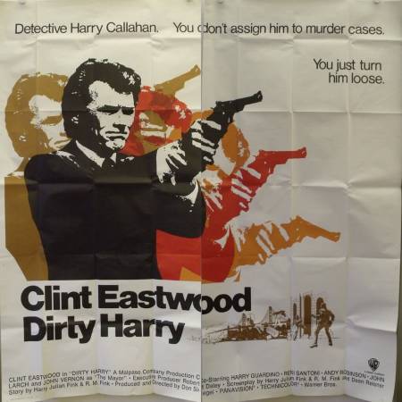 Dirty Harry original release US six-sheet movie poster