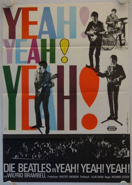 A Hard Day's Night original release german movie poster