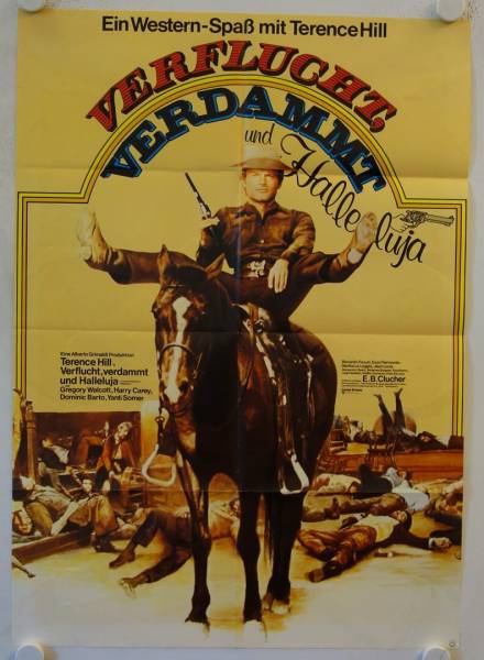 Verflucht, verdammt und Hallelujah! originales deutsches Filmplakat