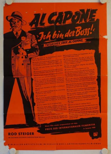 Al Capone originales deutsches Filmplakat