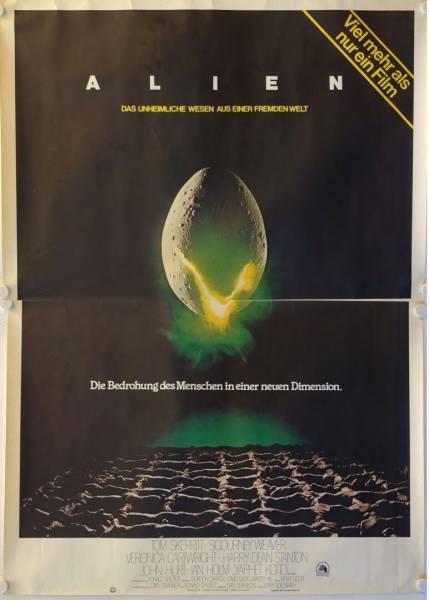 Alien original release german four-panel movie poster