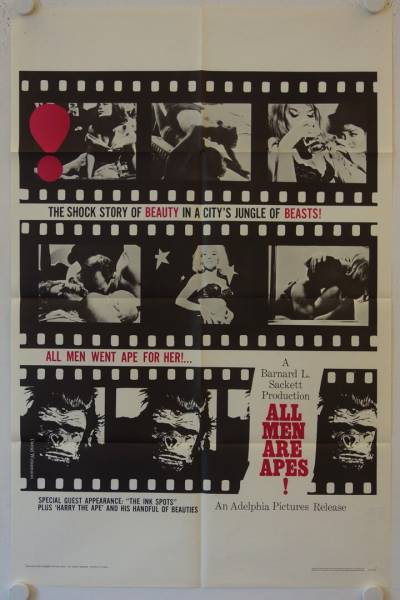 All Men are Apes! original release US Onesheet movie poster