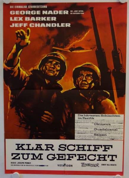 Klar Schiff zum Gefecht originales deutsches Filmplakat