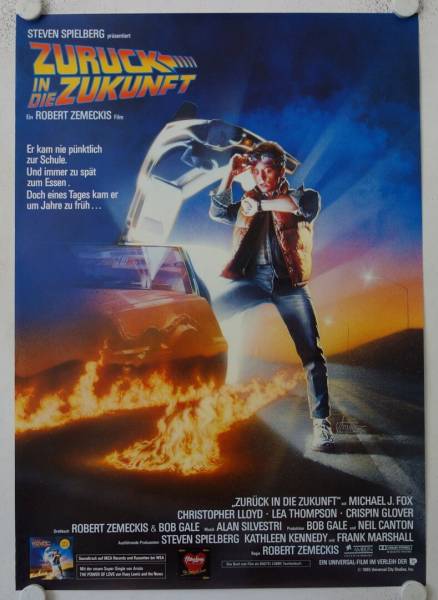 Back to the Future original release german movie poster