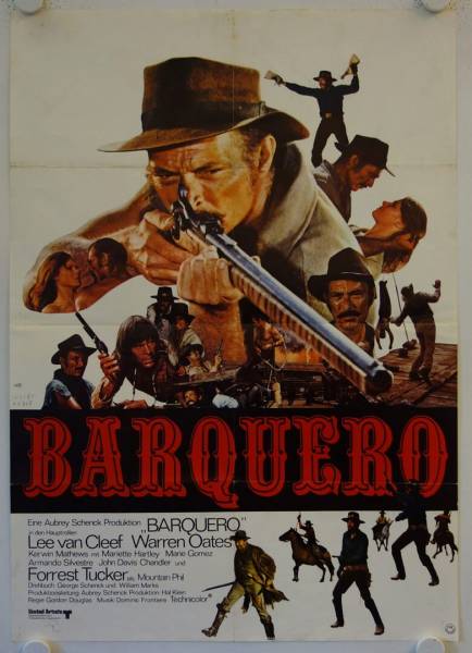 Barquero original release german movie poster