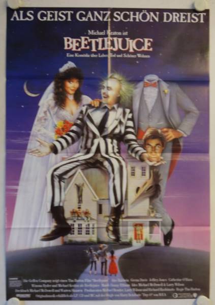 Beetlejuice original release german movie poster