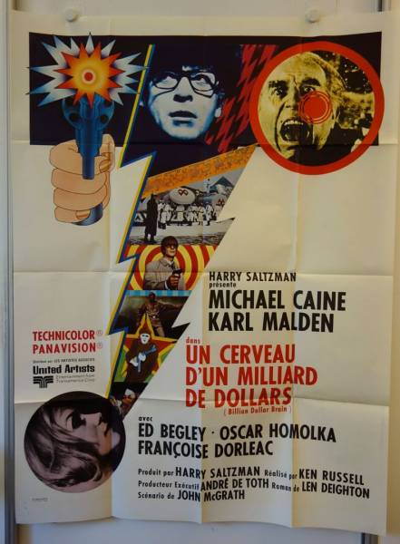 Das Milliarden Dollar Gehirn originales Filmplakat aus Frankreich