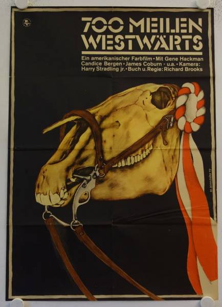 700 Meilen Westwärts originales DDR Filmplakat