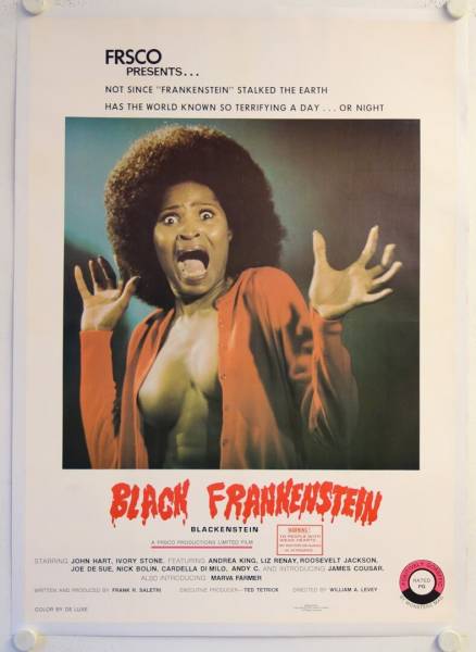 Black Frankenstein (Blackenstein) original release US Onesheet movie poster