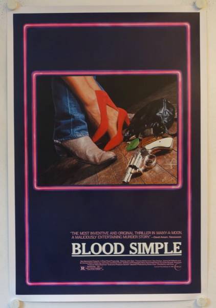 Blood Simple - Eine mörderische Nacht originales US Onesheet Filmplakat