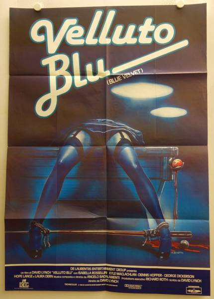 Blue Velvet original release italian movie poster