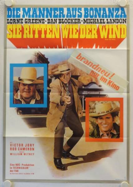 Bonanza - Ride the Wind original release german movie poster