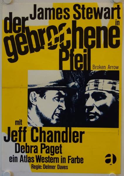 Der gebrochene Pfeil originales deutsches Filmplakat