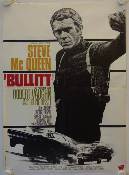 Bullitt original release french movie poster